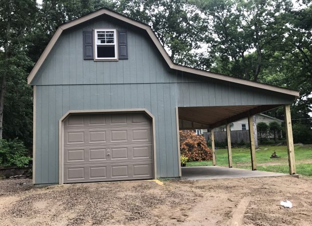 2 story gambrel garage