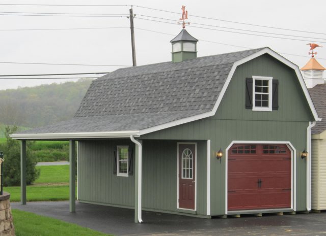 2 story gambrel garage