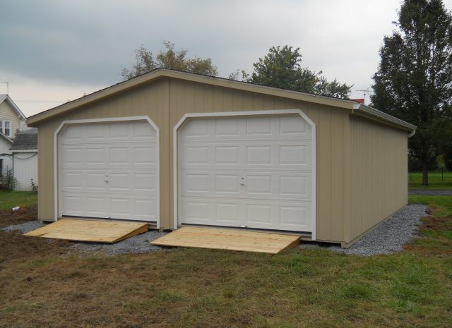 double wide garage shed