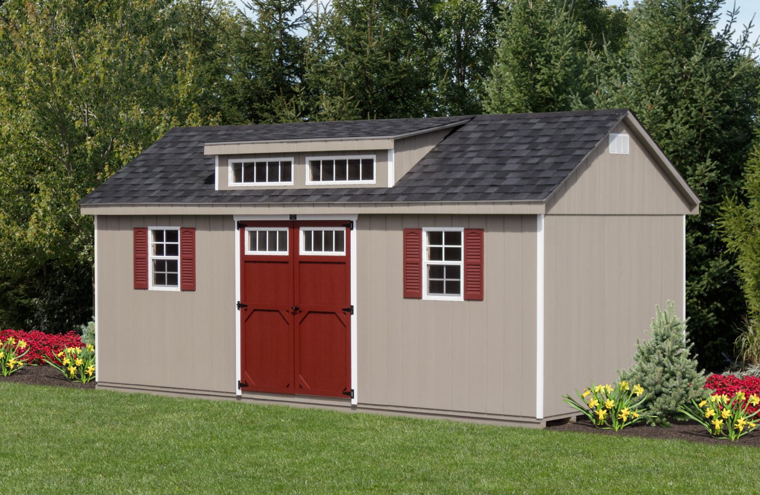 Explore Transom Dormer Sheds in PA - Shed Transom Windows