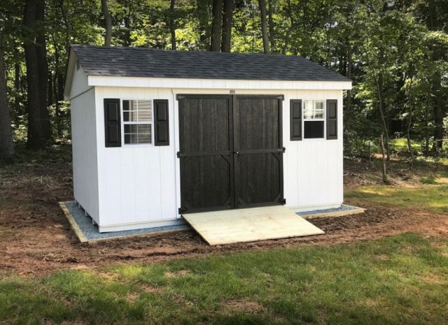 a frame storage shed