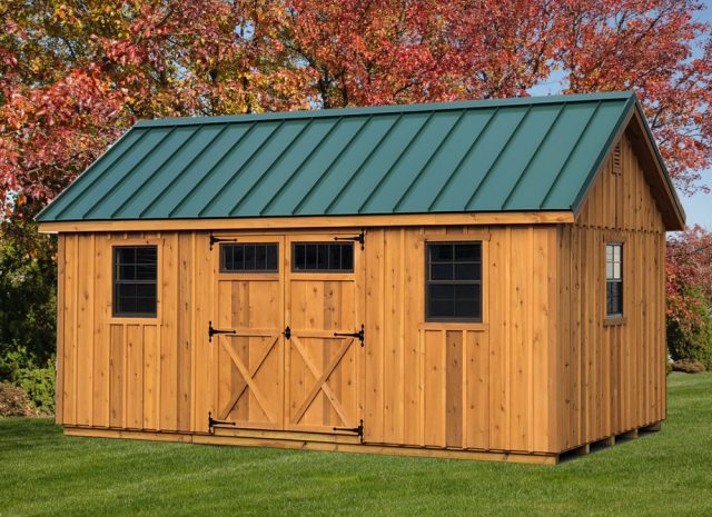 wooden shed