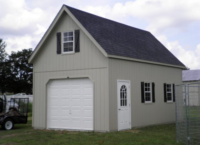 a frame garage